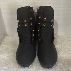 Chunky High heels Ankle Booties